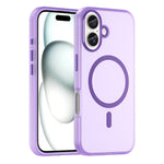 Capa de Telefone MagSafe em TPU Translúcido Fosco + PC com Cobertura Total, Para iPhone 16 Pro, Para iPhone 16 Plus, Para iPhone 16, Para iPhone 15 Pro Max, Para iPhone 15 Pro
