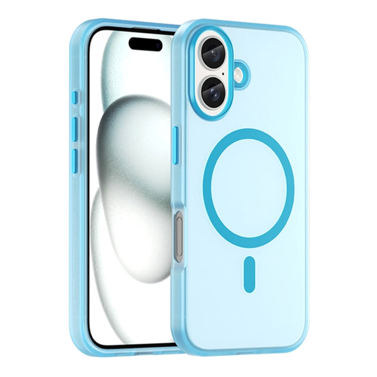 Capa de Telefone MagSafe em TPU Translúcido Fosco + PC com Cobertura Total, Para iPhone 16 Pro, Para iPhone 16 Plus, Para iPhone 16, Para iPhone 15 Pro Max, Para iPhone 15 Pro