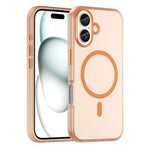 Capa de Telefone MagSafe em TPU Translúcido Fosco + PC com Cobertura Total, Para iPhone 16 Pro, Para iPhone 16 Plus, Para iPhone 16, Para iPhone 15 Pro Max, Para iPhone 15 Pro