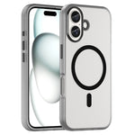 Capa de Telefone MagSafe em TPU Translúcido Fosco + PC com Cobertura Total, Para iPhone 16 Pro, Para iPhone 16 Plus, Para iPhone 16, Para iPhone 15 Pro Max, Para iPhone 15 Pro