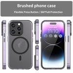 Capa de Telefone MagSafe em TPU Translúcido Fosco + PC com Cobertura Total, Para iPhone 16 Pro, Para iPhone 16 Plus, Para iPhone 16, Para iPhone 15 Pro Max, Para iPhone 15 Pro