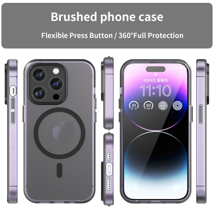 Capa de Telefone MagSafe em TPU Translúcido Fosco + PC com Cobertura Total, Para iPhone 16 Pro, Para iPhone 16 Plus, Para iPhone 16, Para iPhone 15 Pro Max, Para iPhone 15 Pro