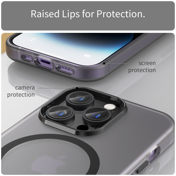 Capa de Telefone MagSafe em TPU Translúcido Fosco + PC com Cobertura Total, Para iPhone 16 Pro, Para iPhone 16 Plus, Para iPhone 16, Para iPhone 15 Pro Max, Para iPhone 15 Pro