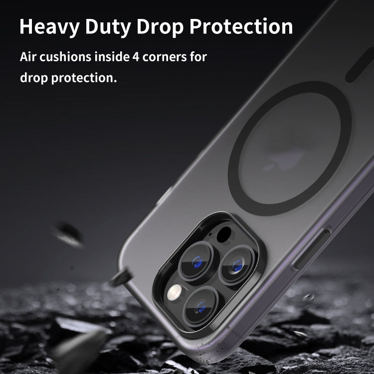 Capa de Telefone MagSafe em TPU Translúcido Fosco + PC com Cobertura Total, Para iPhone 16 Pro, Para iPhone 16 Plus, Para iPhone 16, Para iPhone 15 Pro Max, Para iPhone 15 Pro