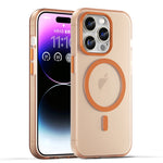 Capa de Telefone MagSafe em TPU Translúcido Fosco + PC com Cobertura Total, Para iPhone 16 Pro, Para iPhone 16 Plus, Para iPhone 16, Para iPhone 15 Pro Max, Para iPhone 15 Pro