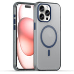 Capa de Telefone MagSafe em TPU Translúcido Fosco + PC com Cobertura Total, Para iPhone 16 Pro, Para iPhone 16 Plus, Para iPhone 16, Para iPhone 15 Pro Max, Para iPhone 15 Pro