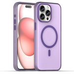 Capa de Telefone MagSafe em TPU Translúcido Fosco + PC com Cobertura Total, Para iPhone 16 Pro, Para iPhone 16 Plus, Para iPhone 16, Para iPhone 15 Pro Max, Para iPhone 15 Pro