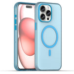 Capa de Telefone MagSafe em TPU Translúcido Fosco + PC com Cobertura Total, Para iPhone 16 Pro, Para iPhone 16 Plus, Para iPhone 16, Para iPhone 15 Pro Max, Para iPhone 15 Pro
