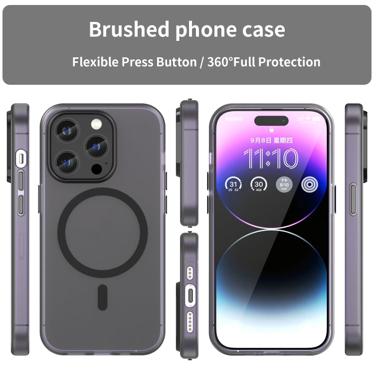 Capa de Telefone MagSafe em TPU Translúcido Fosco + PC com Cobertura Total, Para iPhone 14 Pro Max, Para iPhone SE 2022 / 2020 / 8, Para iPhone 13 Pro Max, Para iPhone 13 Pro, Para iPhone 13