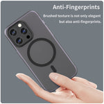 Capa de Telefone MagSafe em TPU Translúcido Fosco + PC com Cobertura Total, Para iPhone 14 Pro Max, Para iPhone SE 2022 / 2020 / 8, Para iPhone 13 Pro Max, Para iPhone 13 Pro, Para iPhone 13
