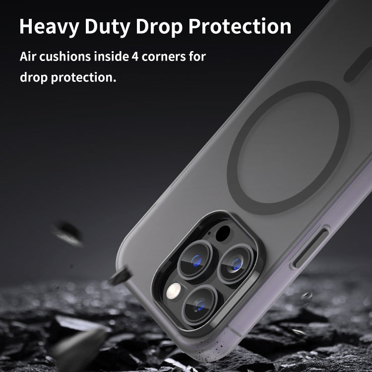 Capa de Telefone MagSafe em TPU Translúcido Fosco + PC com Cobertura Total, Para iPhone 14 Pro Max, Para iPhone SE 2022 / 2020 / 8, Para iPhone 13 Pro Max, Para iPhone 13 Pro, Para iPhone 13