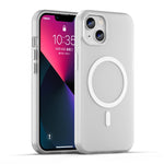 Capa de Telefone MagSafe em TPU Translúcido Fosco + PC com Cobertura Total, Para iPhone 14 Pro Max, Para iPhone SE 2022 / 2020 / 8, Para iPhone 13 Pro Max, Para iPhone 13 Pro, Para iPhone 13