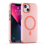Capa de Telefone MagSafe em TPU Translúcido Fosco + PC com Cobertura Total, Para iPhone 14 Pro Max, Para iPhone SE 2022 / 2020 / 8, Para iPhone 13 Pro Max, Para iPhone 13 Pro, Para iPhone 13