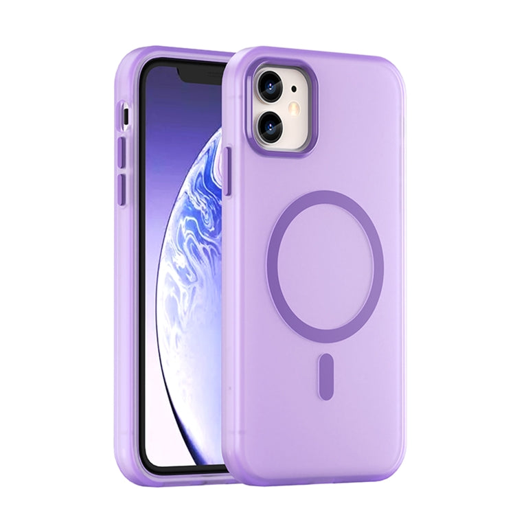 Capa de Telefone MagSafe em TPU Translúcido Fosco + PC com Cobertura Total, Para iPhone 12, Para iPhone 12 Pro Max, Para iPhone 12 Pro, Para iPhone 11 Pro Max, Para iPhone 11