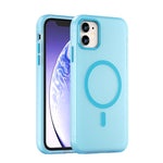 Capa de Telefone MagSafe em TPU Translúcido Fosco + PC com Cobertura Total, Para iPhone 12, Para iPhone 12 Pro Max, Para iPhone 12 Pro, Para iPhone 11 Pro Max, Para iPhone 11