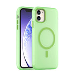 Capa de Telefone MagSafe em TPU Translúcido Fosco + PC com Cobertura Total, Para iPhone 12, Para iPhone 12 Pro Max, Para iPhone 12 Pro, Para iPhone 11 Pro Max, Para iPhone 11