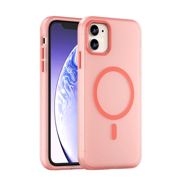 Capa de Telefone MagSafe em TPU Translúcido Fosco + PC com Cobertura Total, Para iPhone 12, Para iPhone 12 Pro Max, Para iPhone 12 Pro, Para iPhone 11 Pro Max, Para iPhone 11