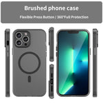 Capa de telemóvel MagSafe fosca translúcida TPU + PC de cobertura total, para iPhone 11 Pro