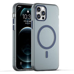 Capa de Telefone MagSafe em TPU Translúcido Fosco + PC com Cobertura Total, Para iPhone 12, Para iPhone 12 Pro Max, Para iPhone 12 Pro, Para iPhone 11 Pro Max, Para iPhone 11