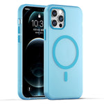 Capa de Telefone MagSafe em TPU Translúcido Fosco + PC com Cobertura Total, Para iPhone 12, Para iPhone 12 Pro Max, Para iPhone 12 Pro, Para iPhone 11 Pro Max, Para iPhone 11
