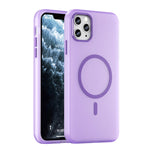 Capa de Telefone MagSafe em TPU Translúcido Fosco + PC com Cobertura Total, Para iPhone 12, Para iPhone 12 Pro Max, Para iPhone 12 Pro, Para iPhone 11 Pro Max, Para iPhone 11