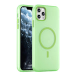 Capa de Telefone MagSafe em TPU Translúcido Fosco + PC com Cobertura Total, Para iPhone 12, Para iPhone 12 Pro Max, Para iPhone 12 Pro, Para iPhone 11 Pro Max, Para iPhone 11