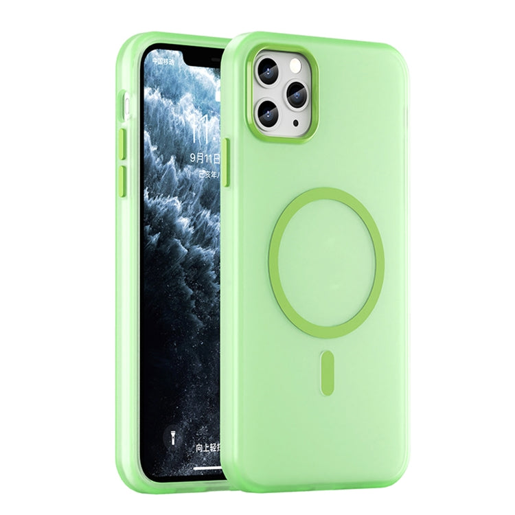 Capa de Telefone MagSafe em TPU Translúcido Fosco + PC com Cobertura Total, Para iPhone 12, Para iPhone 12 Pro Max, Para iPhone 12 Pro, Para iPhone 11 Pro Max, Para iPhone 11