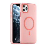 Capa de Telefone MagSafe em TPU Translúcido Fosco + PC com Cobertura Total, Para iPhone 12, Para iPhone 12 Pro Max, Para iPhone 12 Pro, Para iPhone 11 Pro Max, Para iPhone 11
