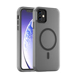 Capa de Telefone MagSafe em TPU Translúcido Fosco + PC com Cobertura Total, Para iPhone 12, Para iPhone 12 Pro Max, Para iPhone 12 Pro, Para iPhone 11 Pro Max, Para iPhone 11