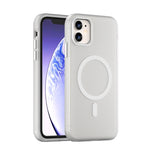 Capa de Telefone MagSafe em TPU Translúcido Fosco + PC com Cobertura Total, Para iPhone 12, Para iPhone 12 Pro Max, Para iPhone 12 Pro, Para iPhone 11 Pro Max, Para iPhone 11