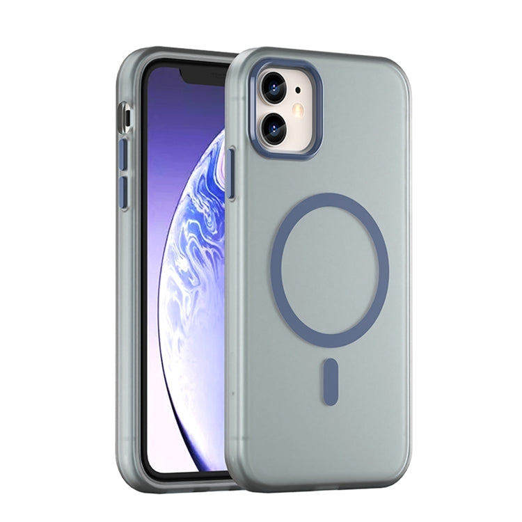 Capa de Telefone MagSafe em TPU Translúcido Fosco + PC com Cobertura Total, Para iPhone 12, Para iPhone 12 Pro Max, Para iPhone 12 Pro, Para iPhone 11 Pro Max, Para iPhone 11