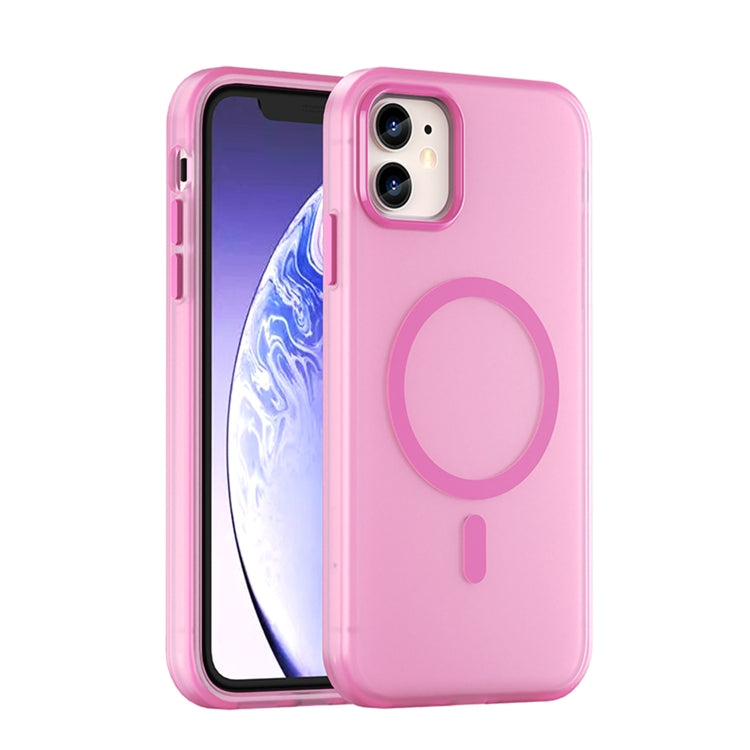 Capa de Telefone MagSafe em TPU Translúcido Fosco + PC com Cobertura Total, Para iPhone 12, Para iPhone 12 Pro Max, Para iPhone 12 Pro, Para iPhone 11 Pro Max, Para iPhone 11