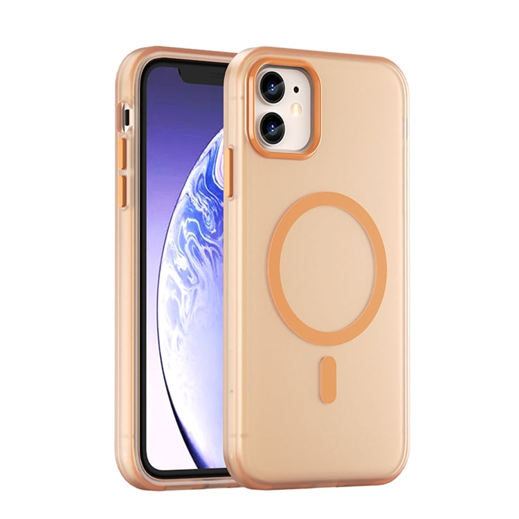 Capa de Telefone MagSafe em TPU Translúcido Fosco + PC com Cobertura Total, Para iPhone 12, Para iPhone 12 Pro Max, Para iPhone 12 Pro, Para iPhone 11 Pro Max, Para iPhone 11