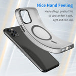 Capa de telemóvel MagSafe fosca translúcida TPU + PC de cobertura total, para iPhone 11 Pro