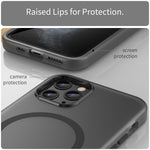 Capa de telemóvel MagSafe fosca translúcida TPU + PC de cobertura total, para iPhone 11 Pro