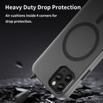 Capa de telemóvel MagSafe fosca translúcida TPU + PC de cobertura total, para iPhone 11 Pro