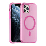 Capa de telemóvel MagSafe fosca translúcida TPU + PC de cobertura total, para iPhone 11 Pro