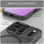 Capa de Telefone MagSafe em TPU Translúcido Fosco + PC com Cobertura Total, Para iPhone 16 Pro, Para iPhone 16 Plus, Para iPhone 16, Para iPhone 15 Pro Max, Para iPhone 15 Pro