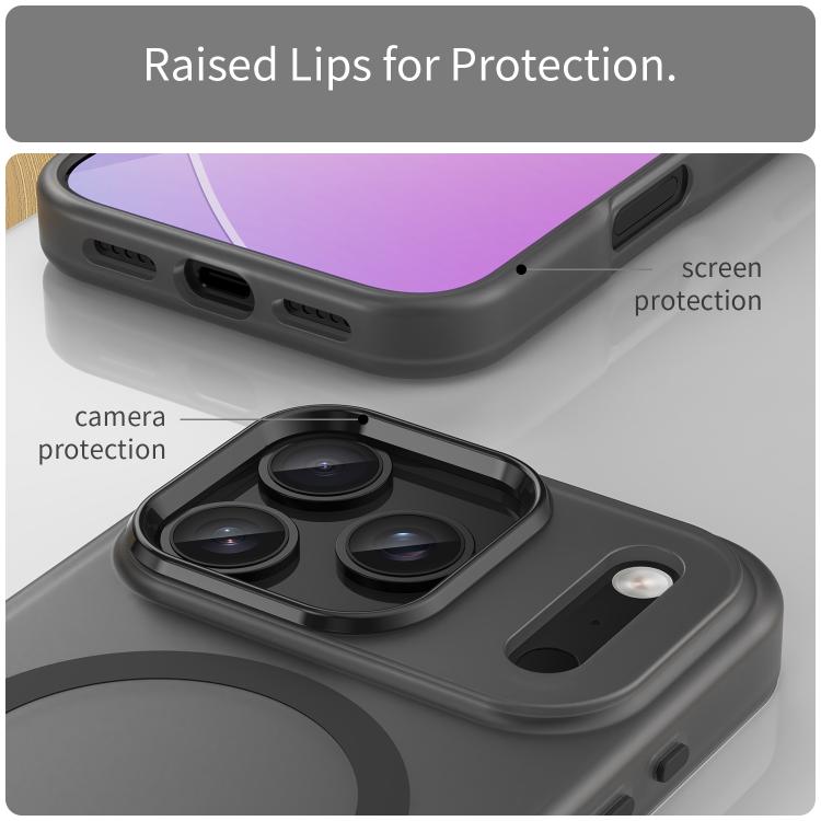 Capa de Telefone MagSafe em TPU Translúcido Fosco + PC com Cobertura Total, Para iPhone 16 Pro, Para iPhone 16 Plus, Para iPhone 16, Para iPhone 15 Pro Max, Para iPhone 15 Pro