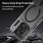 Capa de Telefone MagSafe em TPU Translúcido Fosco + PC com Cobertura Total, Para iPhone 16 Pro, Para iPhone 16 Plus, Para iPhone 16, Para iPhone 15 Pro Max, Para iPhone 15 Pro