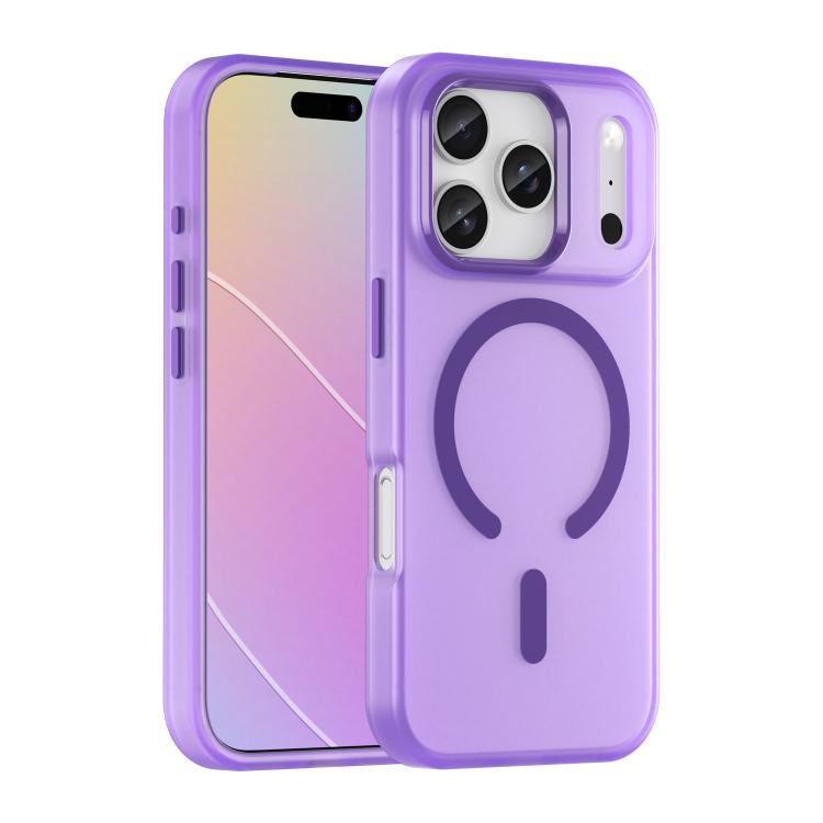 Capa de Telefone MagSafe em TPU Translúcido Fosco + PC com Cobertura Total, Para iPhone 16 Pro, Para iPhone 16 Plus, Para iPhone 16, Para iPhone 15 Pro Max, Para iPhone 15 Pro