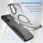 Capa de Telefone MagSafe em TPU Translúcido Fosco + PC com Cobertura Total, Para iPhone 17e / 16e, Para iPhone 17 Pro Max, Para iPhone 17 Pro, Para iPhone 17, Para iPhone Air, Para iPhone 16 Pro Max