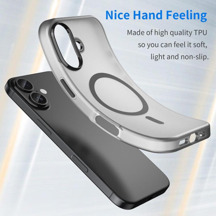 Capa de Telefone MagSafe em TPU Translúcido Fosco + PC com Cobertura Total, Para iPhone 17e / 16e, Para iPhone 17 Pro Max, Para iPhone 17 Pro, Para iPhone 17, Para iPhone Air, Para iPhone 16 Pro Max