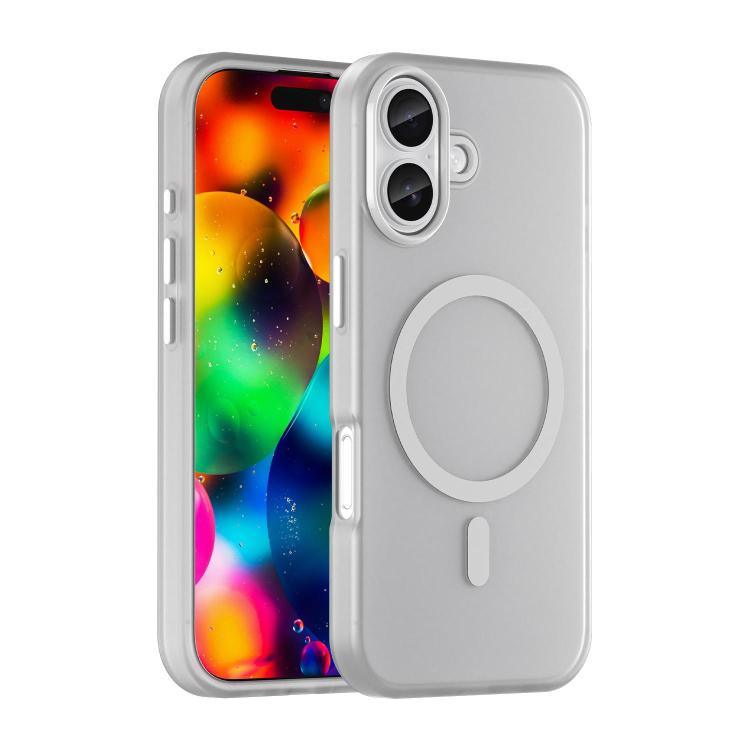 Capa de Telefone MagSafe em TPU Translúcido Fosco + PC com Cobertura Total, Para iPhone 17e / 16e, Para iPhone 17 Pro Max, Para iPhone 17 Pro, Para iPhone 17, Para iPhone Air, Para iPhone 16 Pro Max