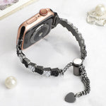 Shell Beads Chain Bracelet Metal Watch Band, For Apple Watch SE 2023 44mm, For Apple Watch SE 2023 40mm, For Apple Watch Ultra 2 49mm, For Apple Watch Series 9 45mm, For Apple Watch Series 9 41mm, For Apple Watch Ultra 49mm, For Apple Watch Series 8 41...