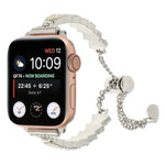 Shell Beads Chain Bracelet Metal Watch Band, For Apple Watch SE 2023 44mm, For Apple Watch SE 2023 40mm, For Apple Watch Ultra 2 49mm, For Apple Watch Series 9 45mm, For Apple Watch Series 9 41mm, For Apple Watch Ultra 49mm, For Apple Watch Series 8 41...