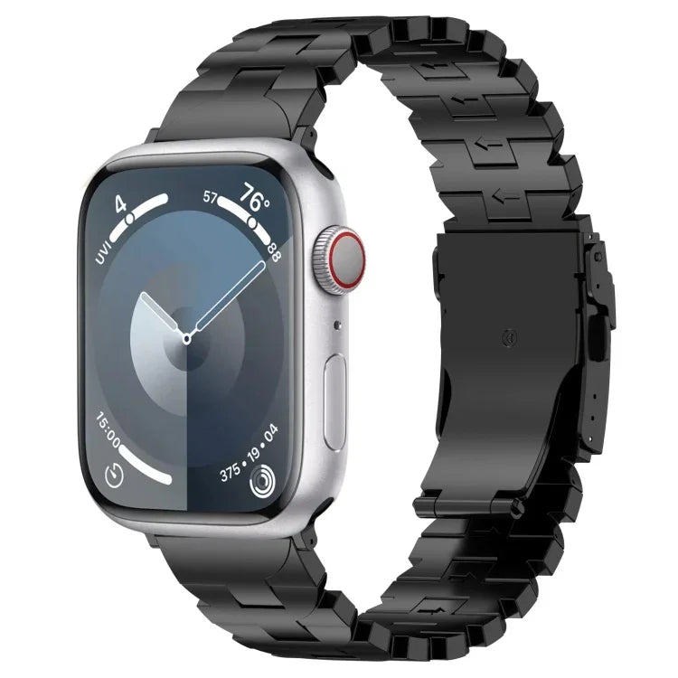 Correia de Relógio em Aço Titânio Tipo Borboleta, Para Apple Watch 42mm, Para Apple Watch 38mm