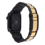 Correia de relógio em aço inoxidável com três contas, para Apple Watch Ultra 49mm, para Apple Watch Series 8 41mm, para Apple Watch Series 8 45mm, para Apple Watch SE 2022 40mm, para Apple Watch SE 2022 44mm