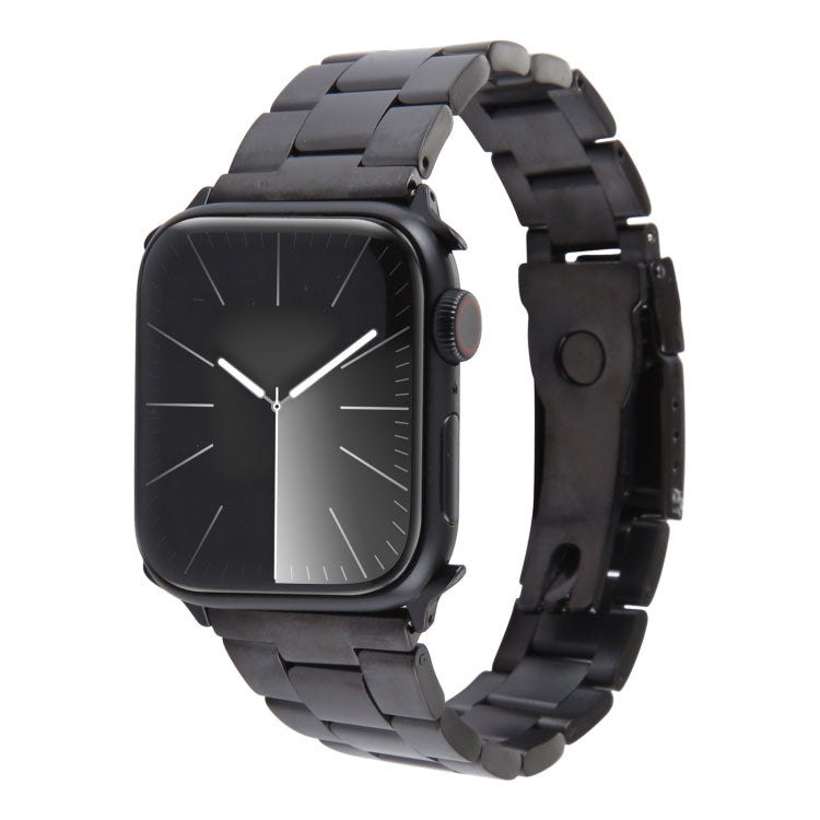 Correia de relógio em aço inoxidável com três contas, para Apple Watch Series 7 41mm, para Apple Watch Series 7 45mm, para Apple Watch SE 40mm, para Apple Watch SE 44mm, para Apple Watch Series 6 40mm