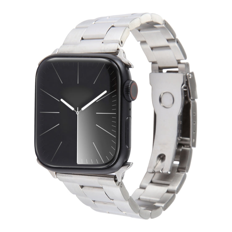 Correia de relógio em aço inoxidável com três contas, para Apple Watch Series 3 38mm, para Apple Watch Series 3 42mm, para Apple Watch Series 2 42mm, para Apple Watch Series 2 38mm, para Apple Watch 42mm